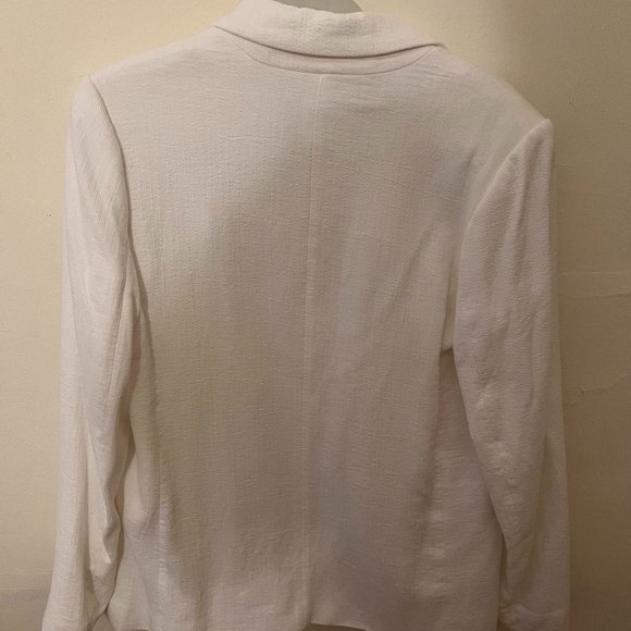 NWT Banana Republic Double Breasted Blazer Size 6 White - Picture 3 of 4